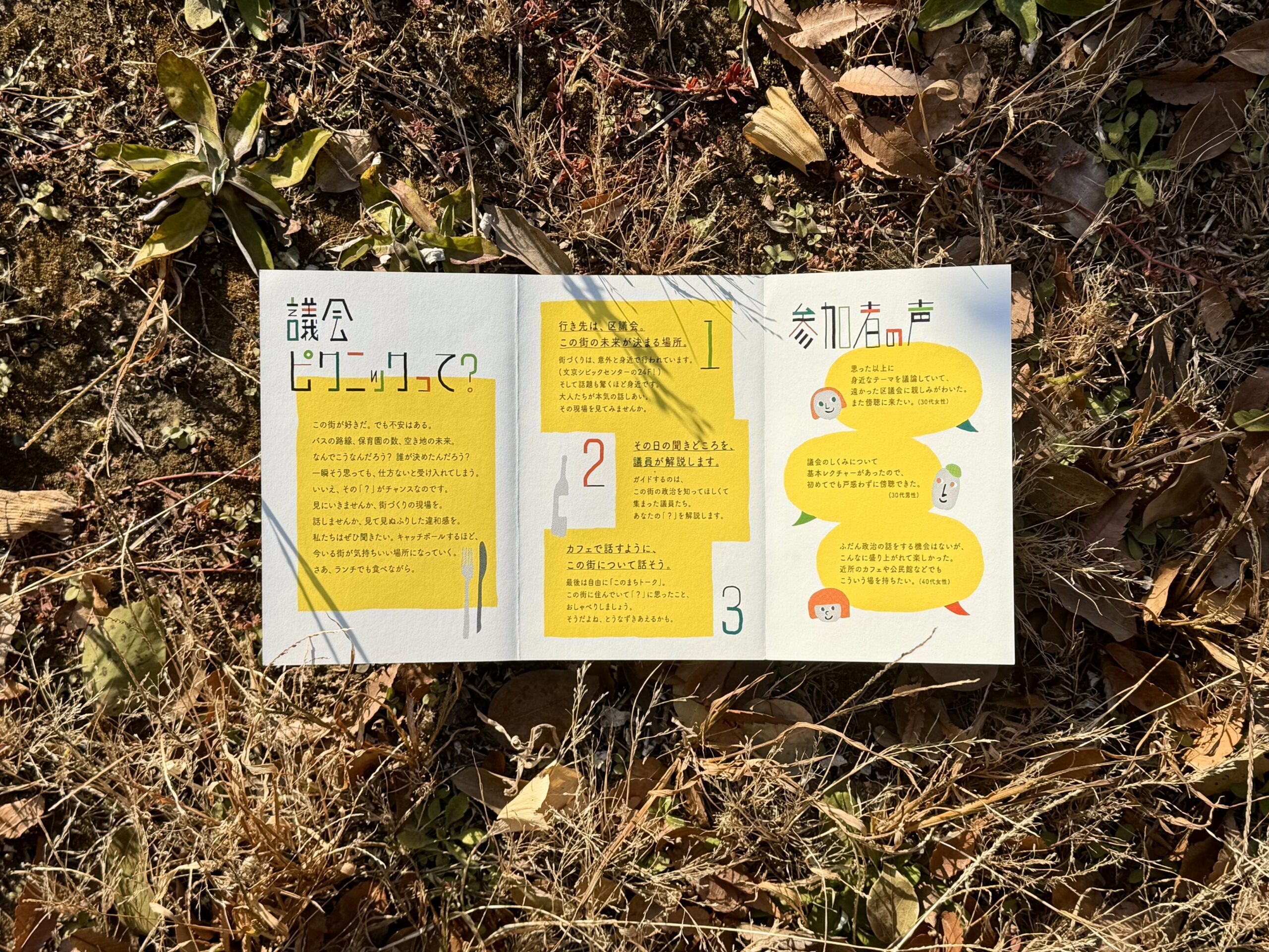 議会ピクニック 紹介リーフレット「いざ、議会ピクニック」